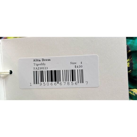 ULLA JOHNSON Alita floral cotton minidress in Tigerlilly NWT Size 4 - Picture 10 of 10